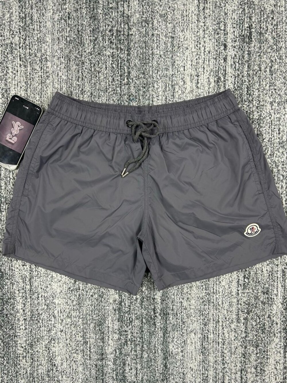 Moncler Gray Swim Trunks